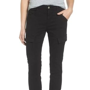 J Brand Houlihan Skinny Cargo Pants in Black Onyx